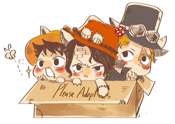 Luffy chibi ngầu - Bức tranh đẹp lung linh