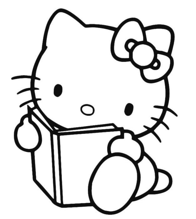 Bộ sưu tập tranh tô màu Hello Kitty đáng yêu