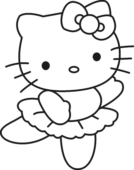 Bộ sưu tập tranh tô màu Hello Kitty đáng yêu