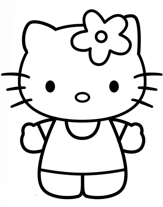 Bộ sưu tập tranh tô màu Hello Kitty đáng yêu