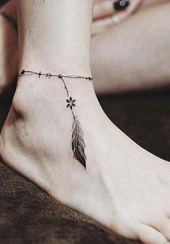 999+ hình xăm lắc chân mini cực độc đáo cho nam và nữ - Genztattoo