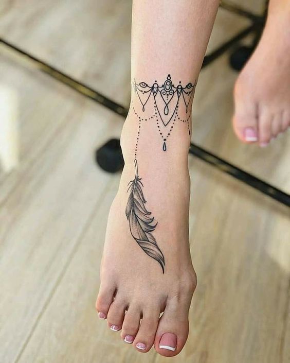 999+ hình xăm lắc chân mini cực độc đáo cho nam và nữ - Genztattoo