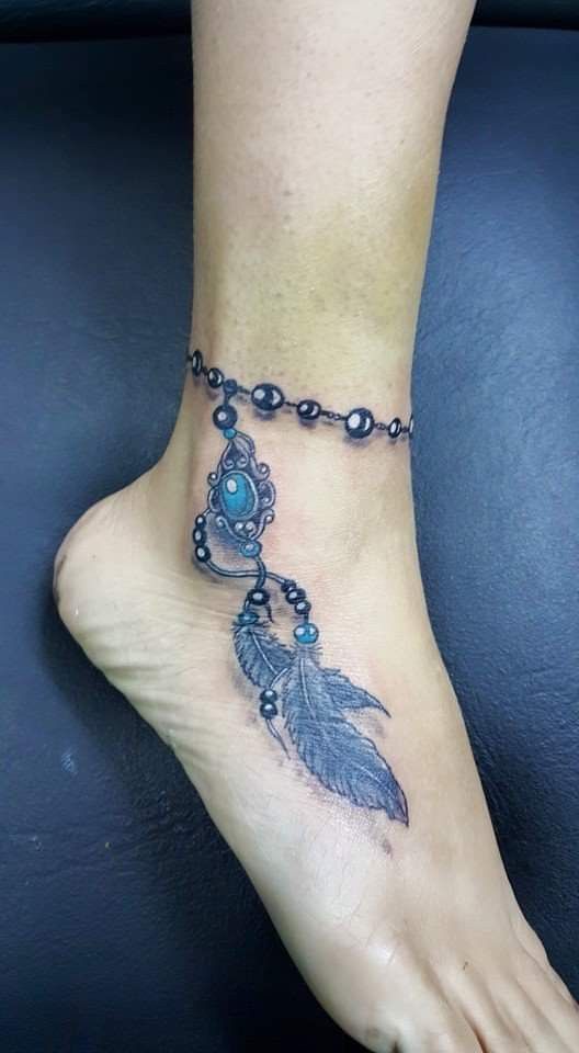 999+ hình xăm lắc chân mini cực độc đáo cho nam và nữ - Genztattoo