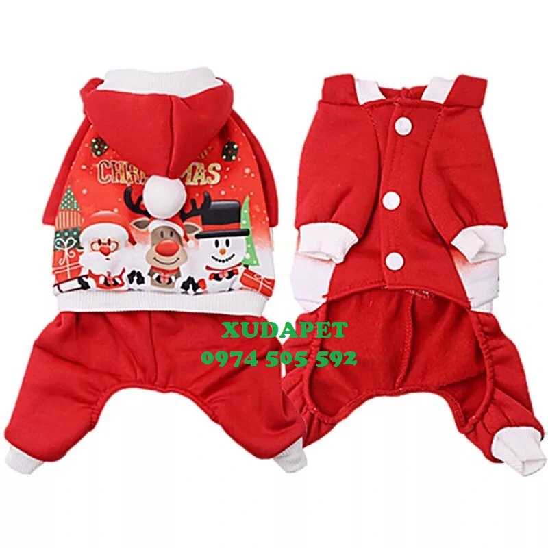 ÁO NOEL CHO CHÓ MÈO HÌNH CHIBI CÓ 4 CHÂN MỪNG GIÁNG SINH - SP000166 | Xudapet - Love your pets