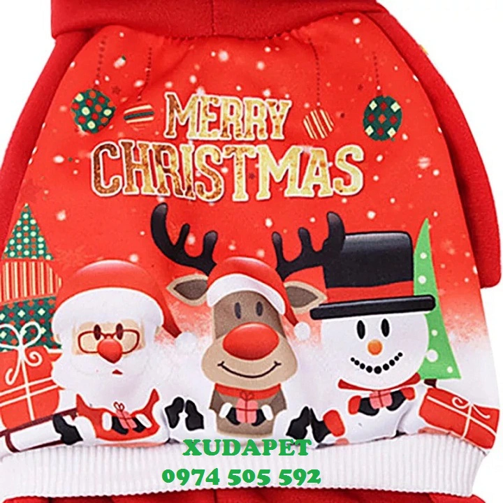 ÁO NOEL CHO CHÓ MÈO HÌNH CHIBI CÓ 4 CHÂN MỪNG GIÁNG SINH - SP000166 | Xudapet - Love your pets