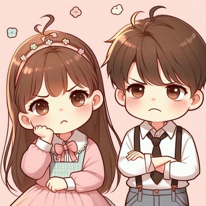 999+ Hình ảnh cặp đôi chibi anime cute dễ thương làm avatar đẹp