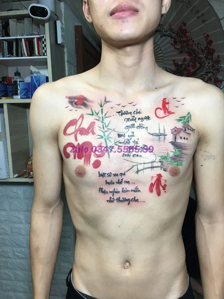 Tổng hợp 888+ hình xăm chữ cha mẹ ý nghĩa, ấn tượng - Genztattoo