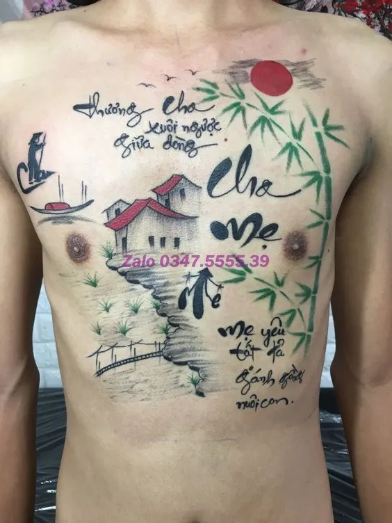 Tổng hợp 888+ hình xăm chữ cha mẹ ý nghĩa, ấn tượng - Genztattoo