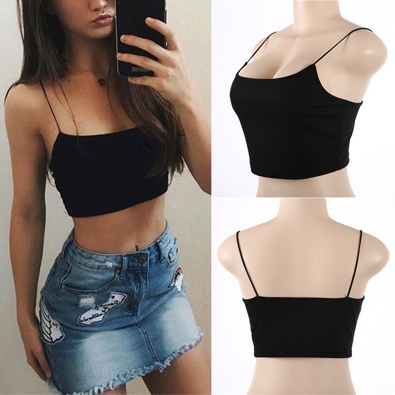 10 mẫu áo hai dây croptop đẹp cho những cô nàng cá tính