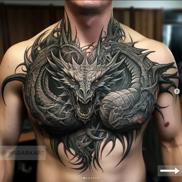 Gợi ý 1001+ mẫu hình xăm ở ngực đẹp mắt và ấn tượng nhất - Genztattoo