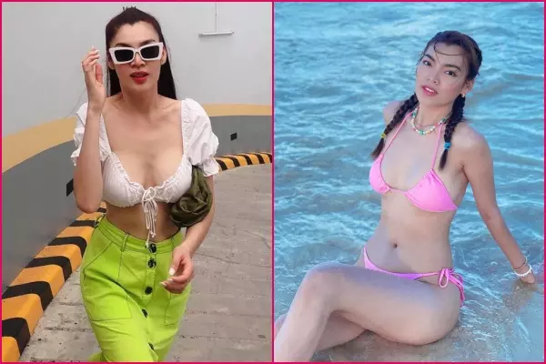 Lê Bống mặc bikini phản cảm hết phần thiên hạ