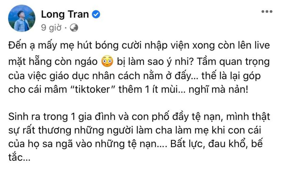 TikToker Min Min cười 'tươi như hoa' sau khi xuất viện vì ngộ độc khí N2O