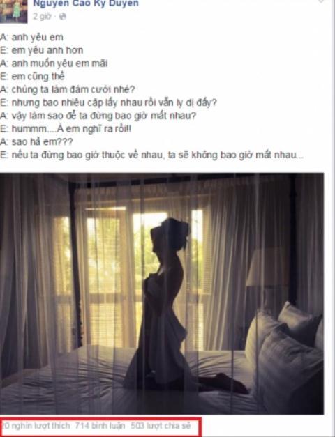 Kỳ Duyên bất ngờ tung ảnh nude cùng tâm sự bạn trai - VNPT Nghệ An - Viễn thông Nghệ An