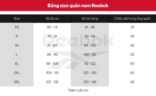 Bảng size quần nam & Cách chọn size quần nam chuẩn nhất 2022