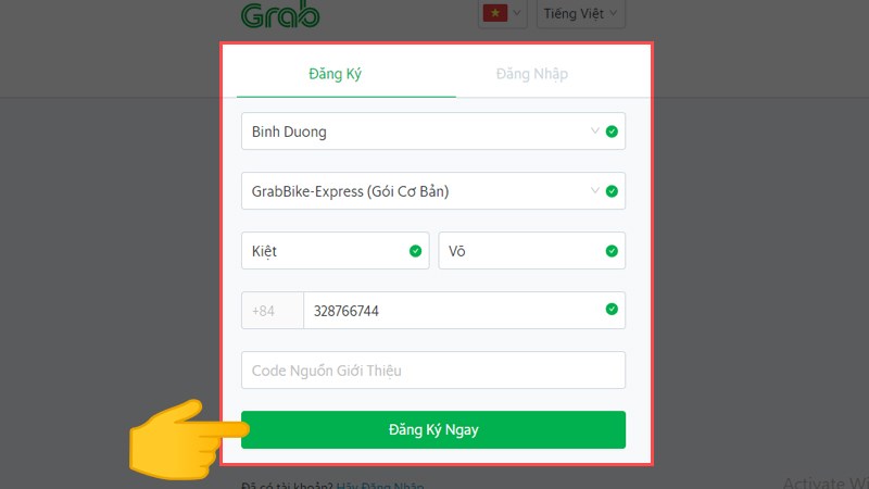 Cách Đăng Ký GrabBike Tại Bình Dương Nhanh Nhất, Chi Tiết Nhất