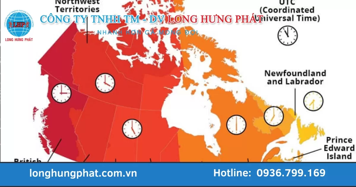 Ở Canada bây giờ là mấy giờ ? Múi giờ Canada và Việt Nam